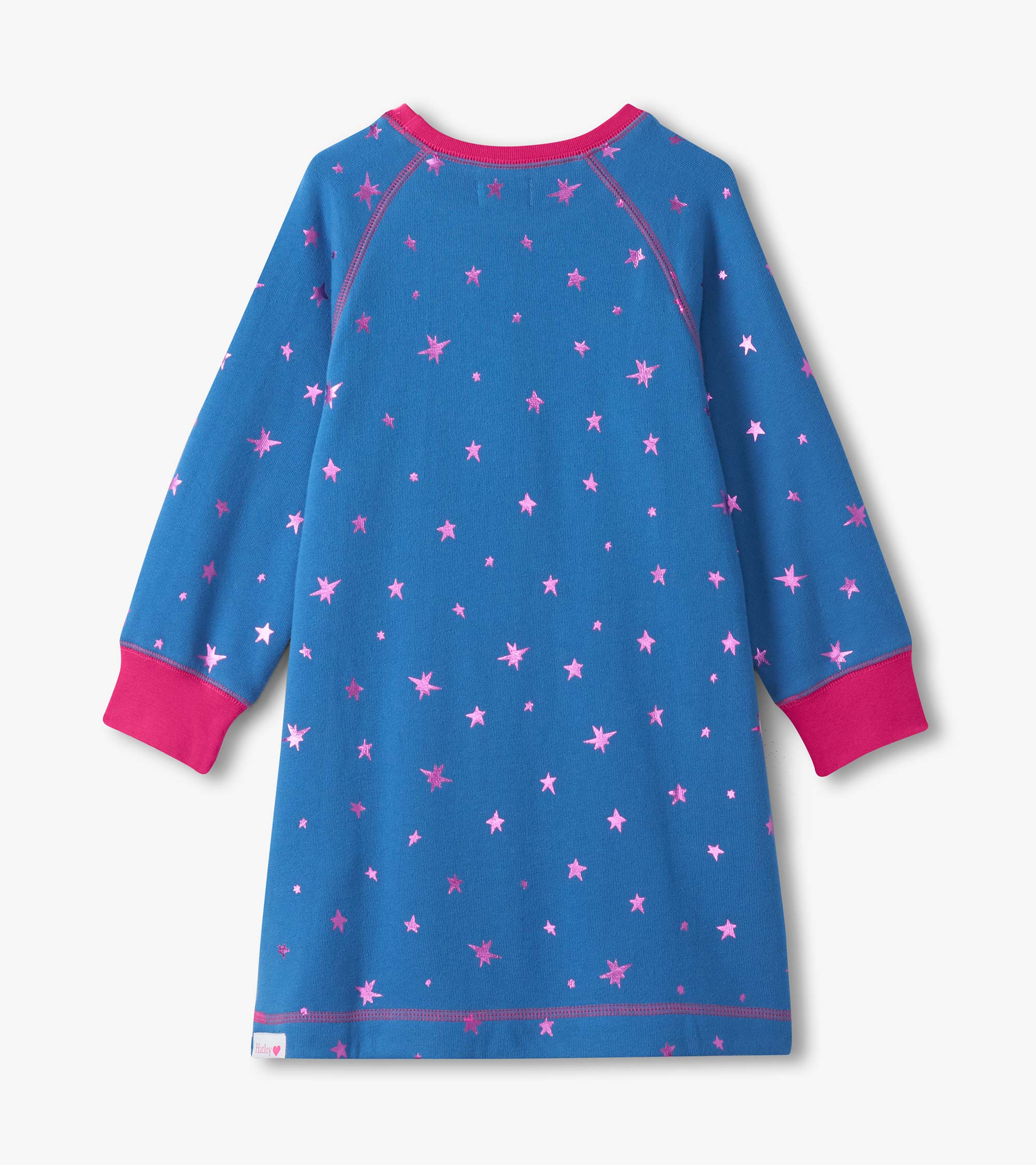 Girls Foil Stars Sweater Dress - Image 3