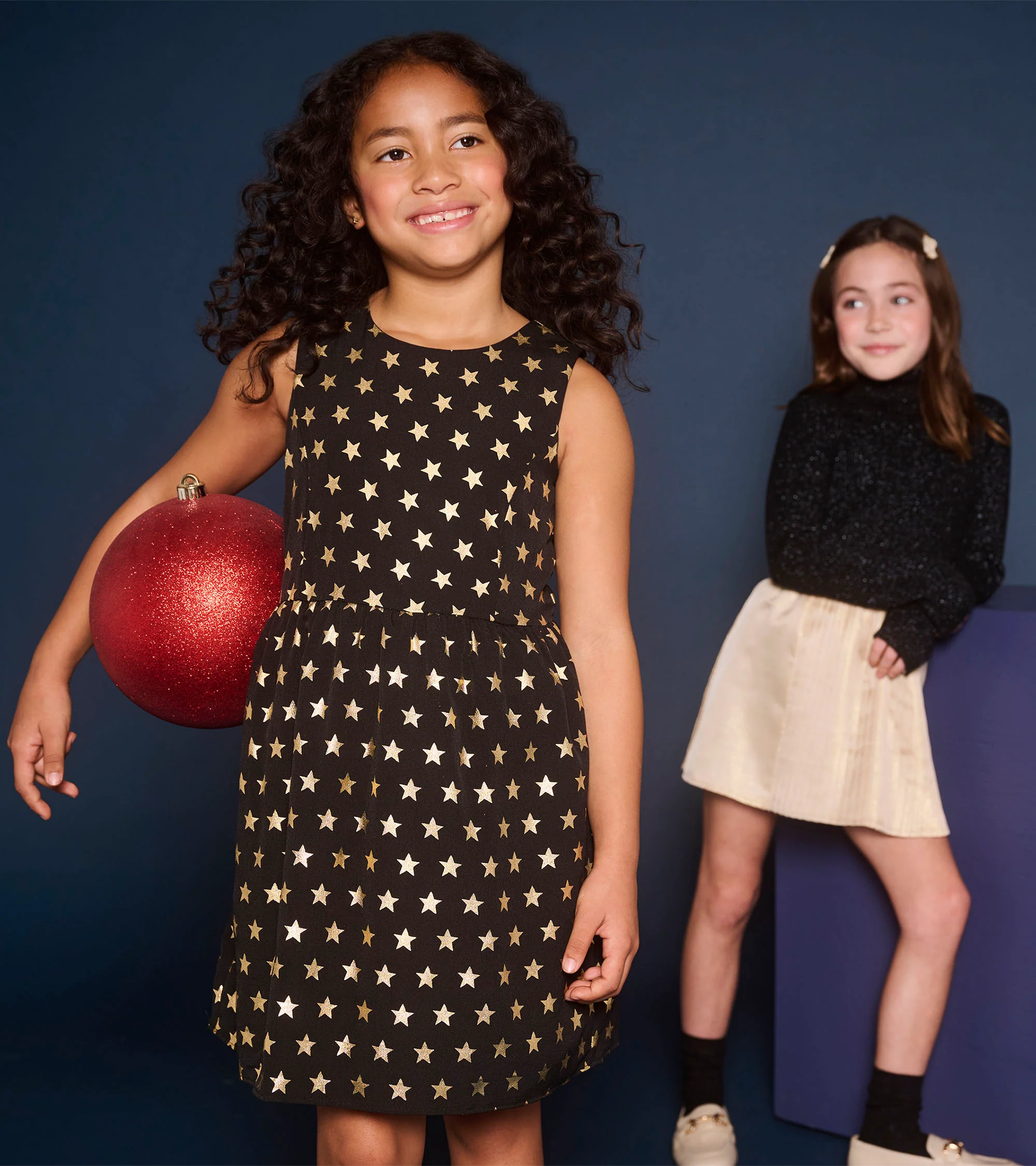 Girls Gold Stars Princess Dress - Image 5