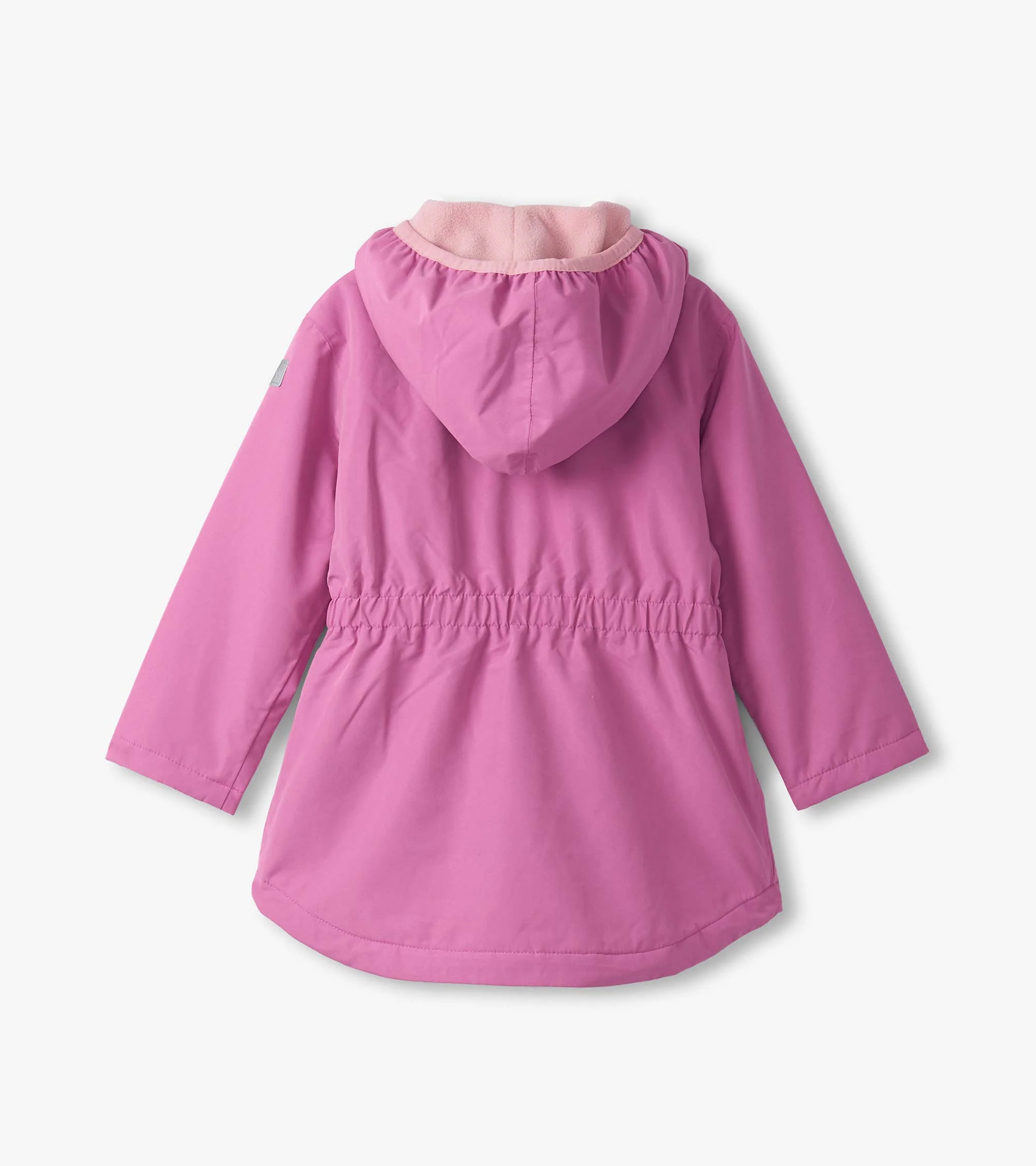 Girls Heart Swans Colour Changing Zip-Up Raincoat - Image 3