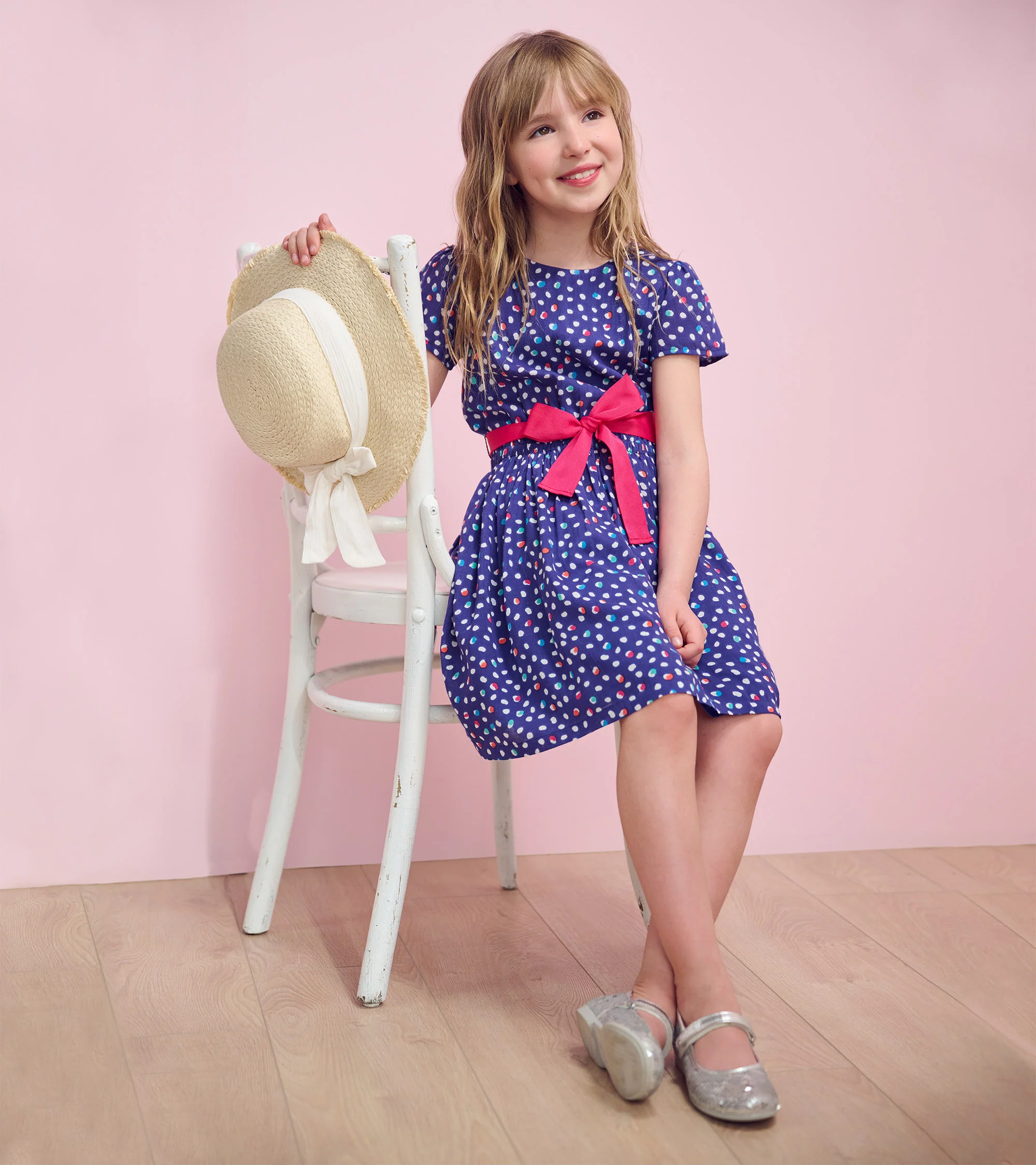 Girls Lots of Dots Garden Dress - Image 4