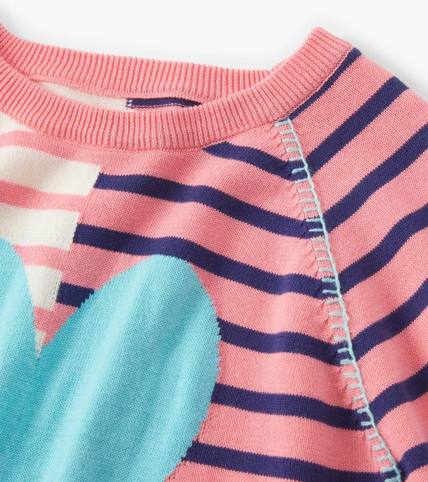 Girls Mixed Stripes Sweater - Image 4