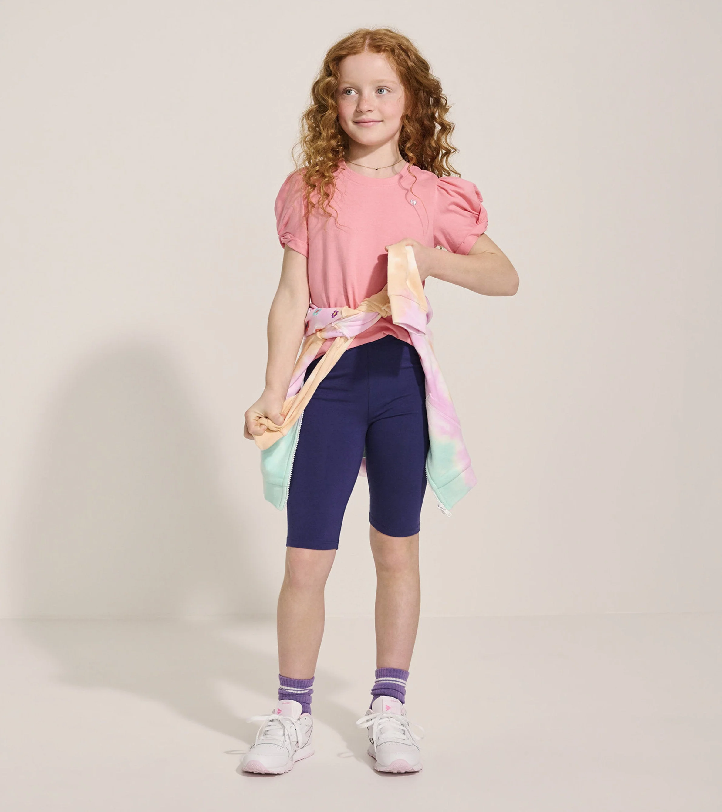 Girls Pink Sachet Twisted Sleeve Tee - Image 2