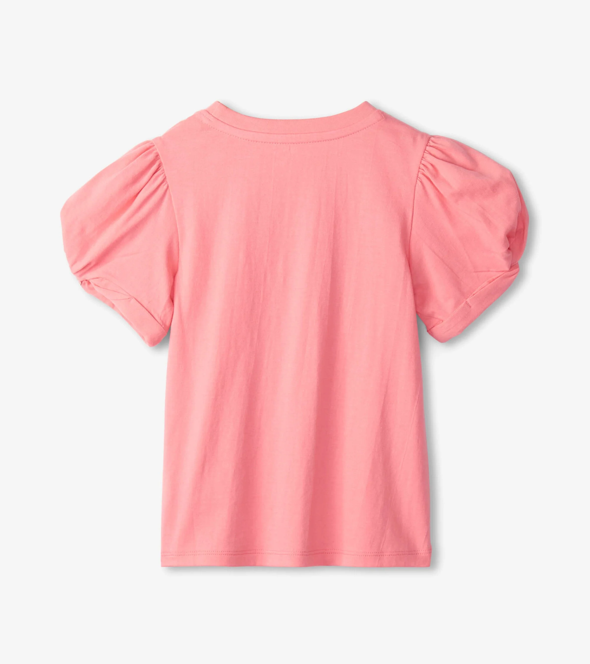 Girls Pink Sachet Twisted Sleeve Tee - Image 3
