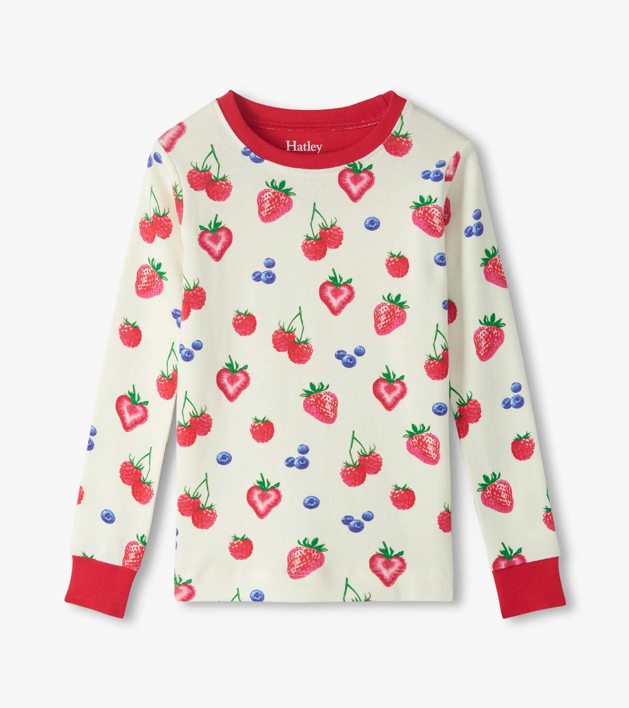 Girls Summer Berries Cotton Pyjama Set - Image 2