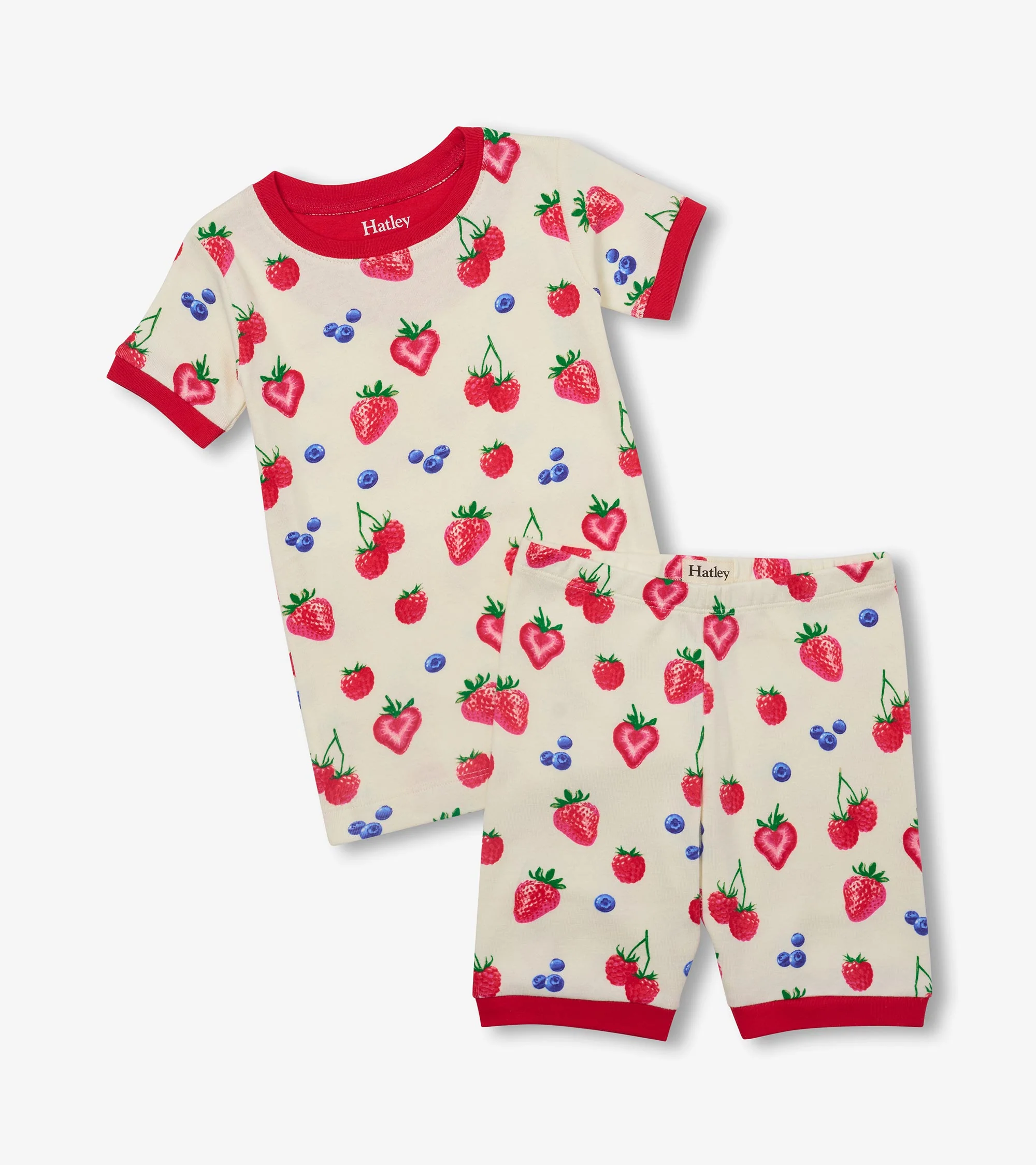 Girls Summer Berries Cotton Short Pyjama Set