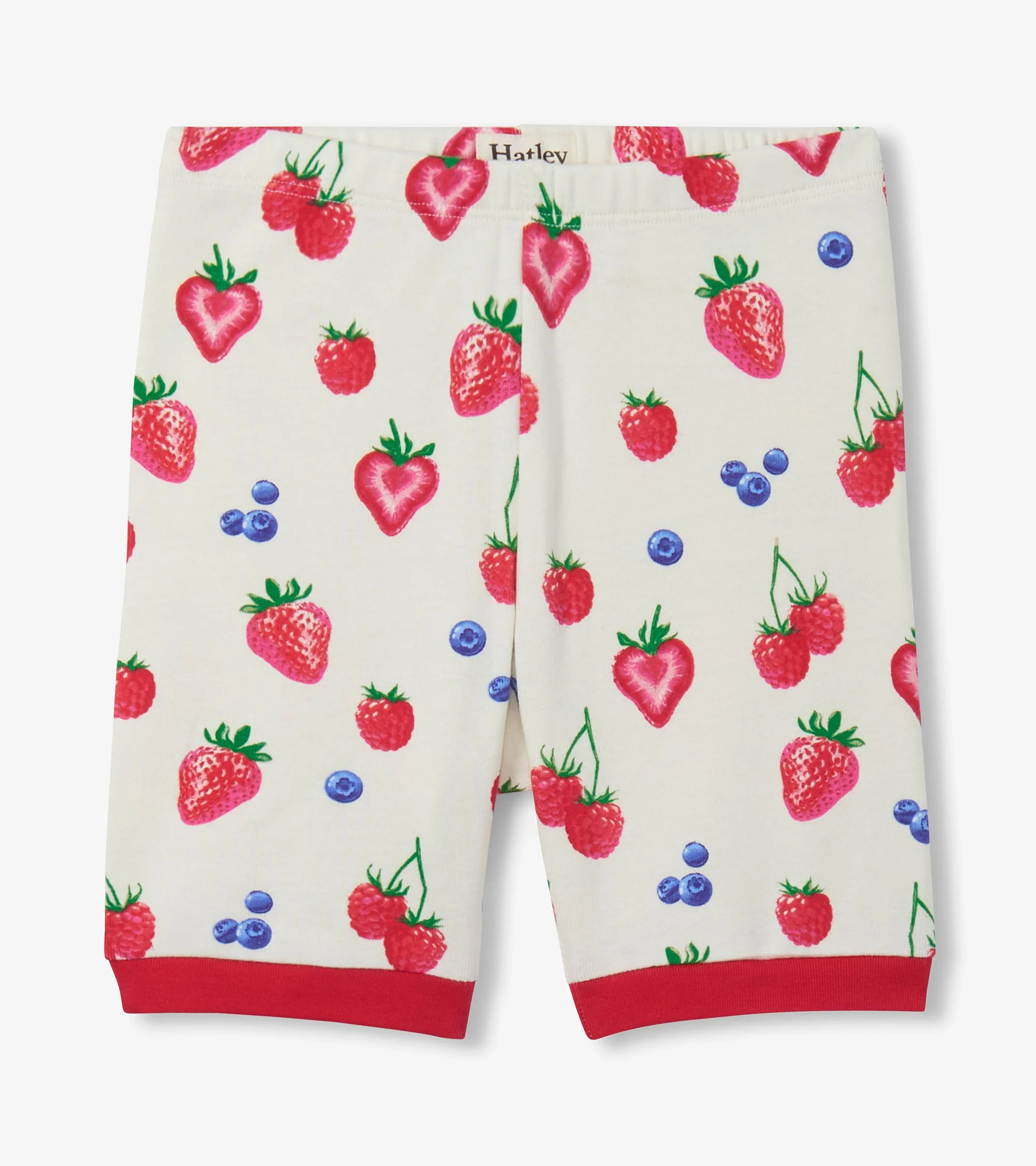 Girls Summer Berries Cotton Short Pyjama Set - Image 3