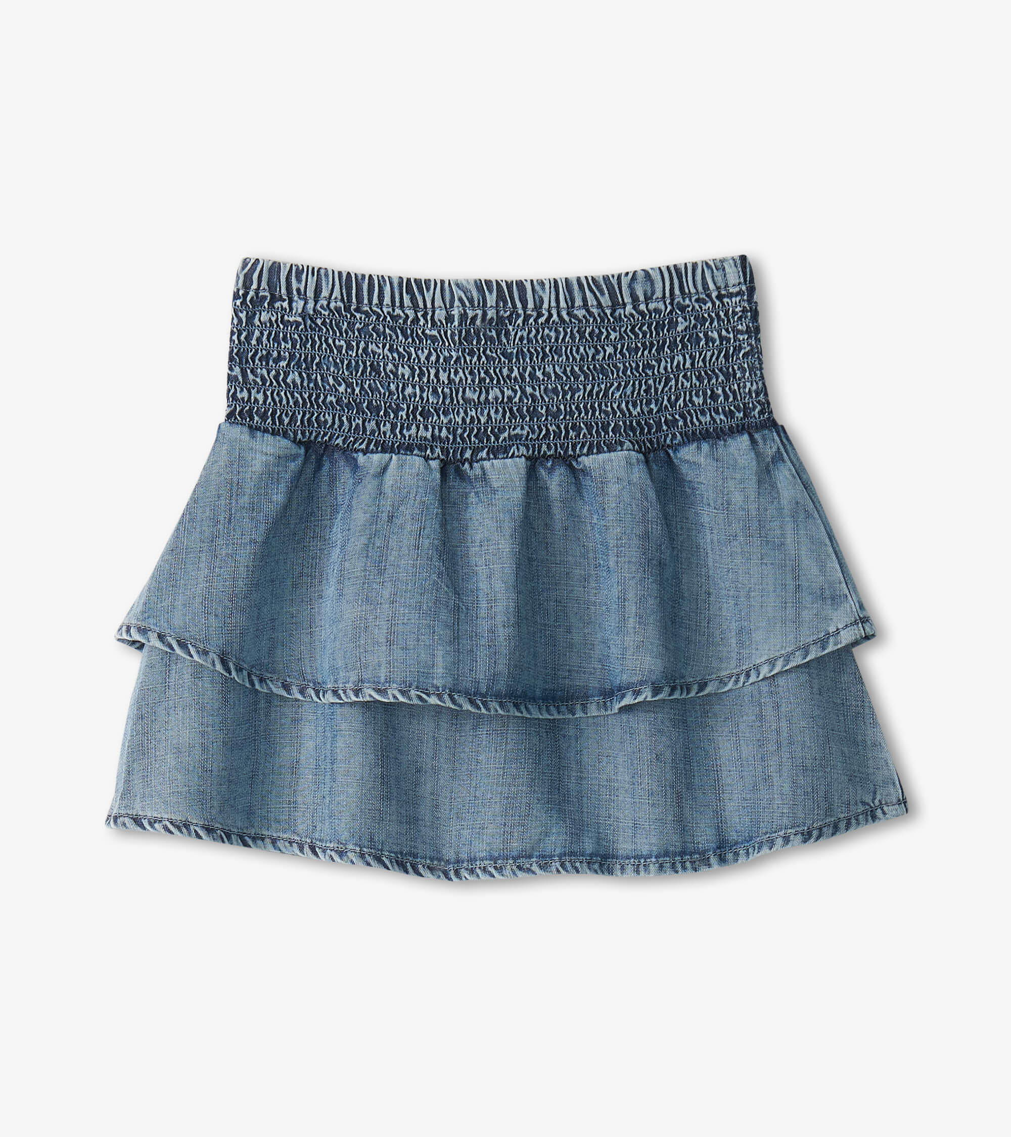 Girls Tencel Smocked Skirt - Image 3