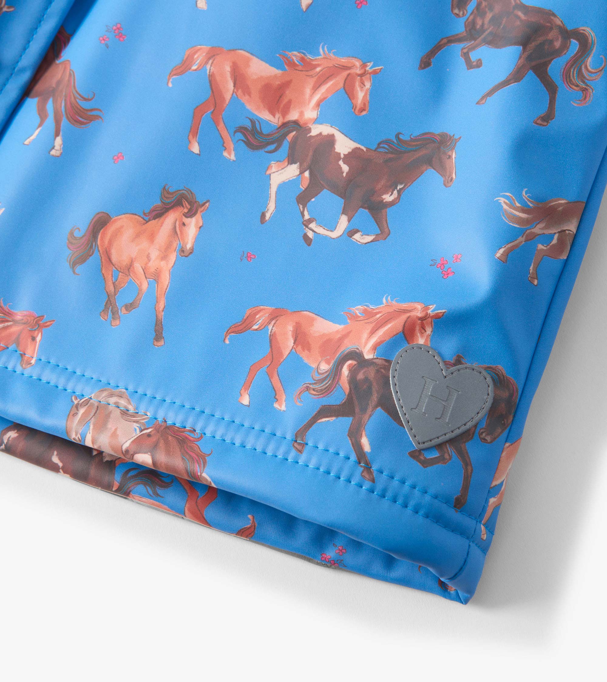 Girls Tinsel Horses Sherpa Lined Button-Up Raincoat - Image 6