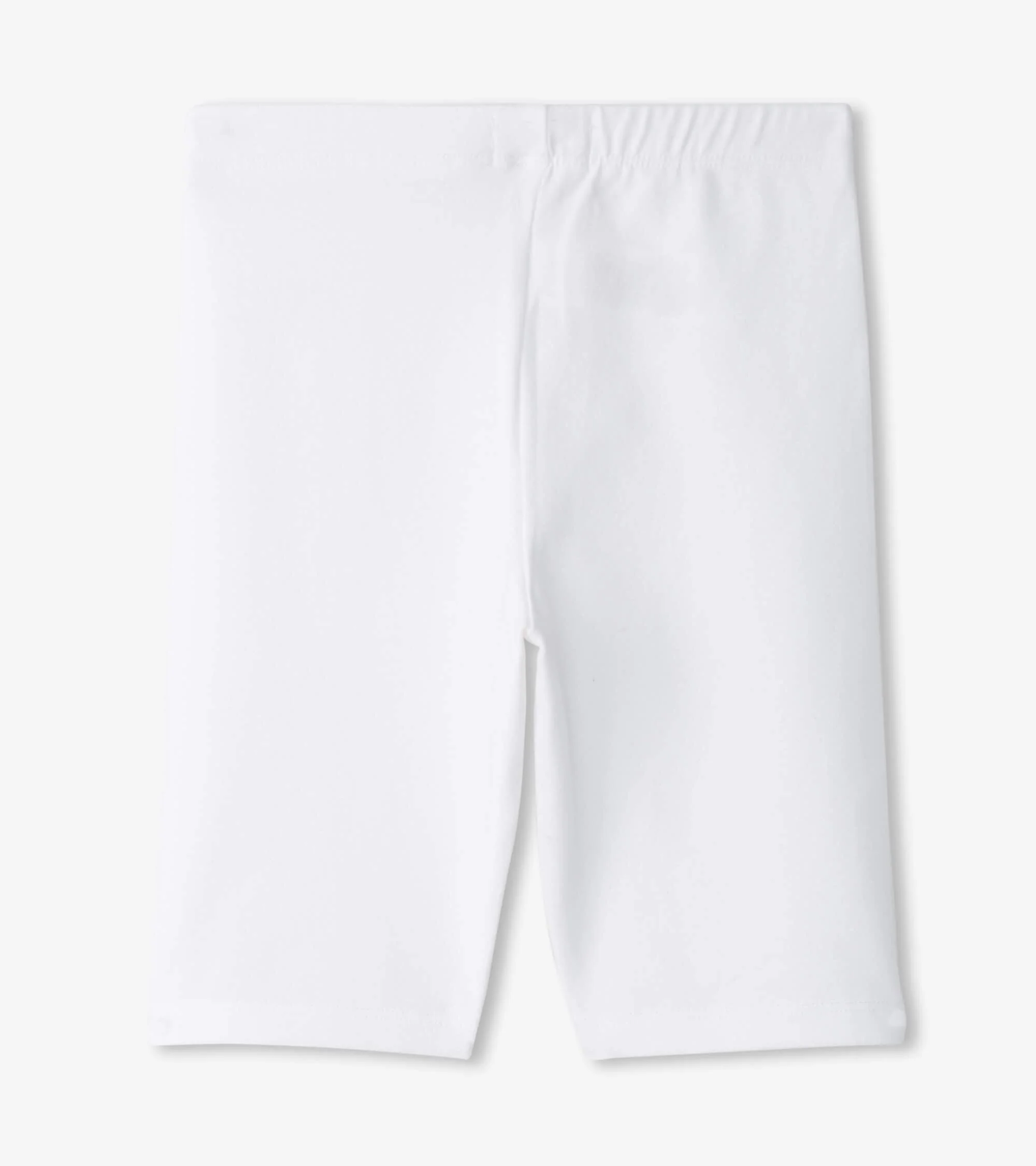 Girls White Bike Shorts - Image 2