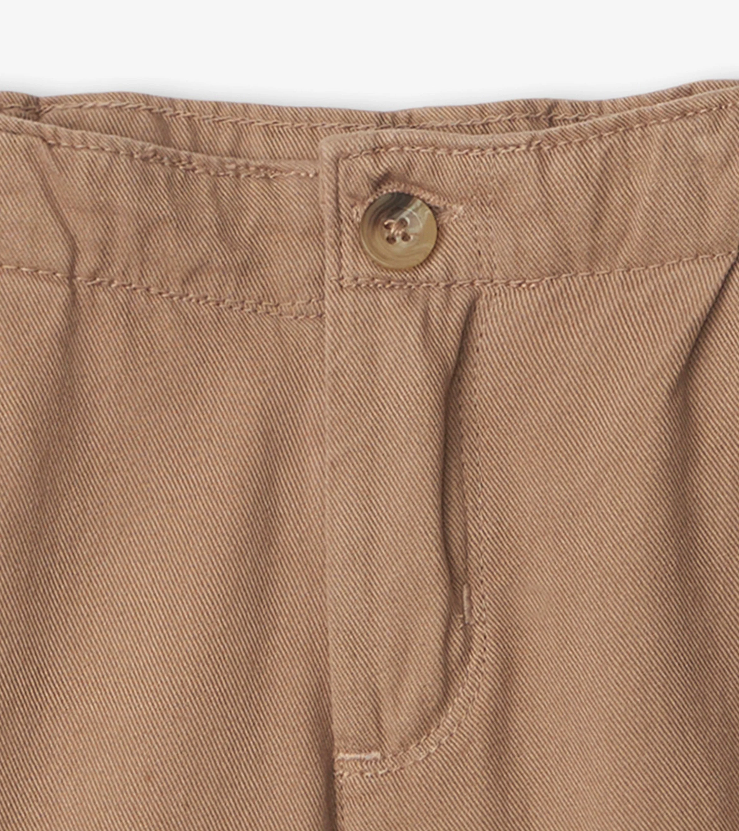 Boys Khaki Twill Shorts - Image 3