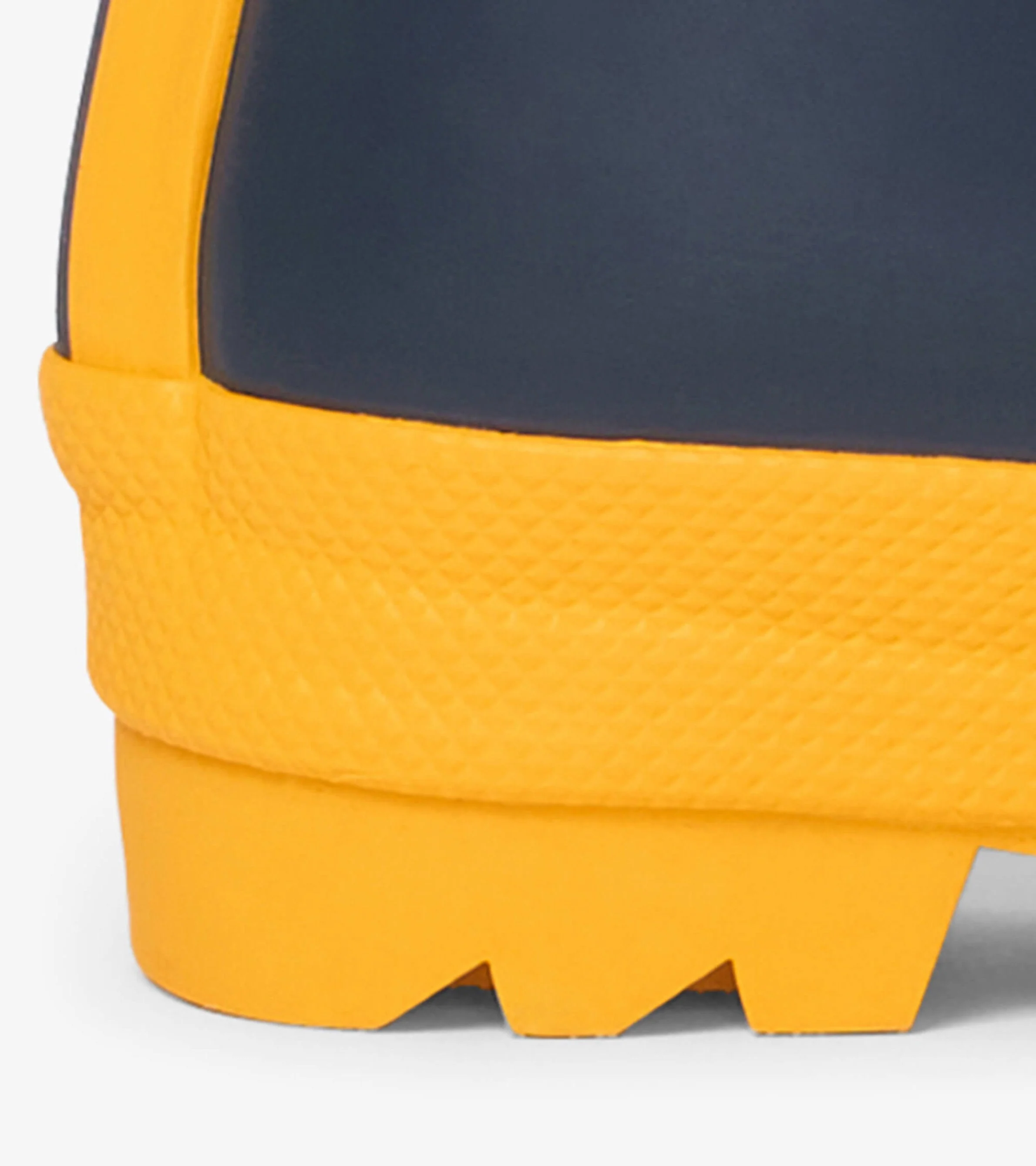 Kids Navy & Yellow Matte Wellies - Image 5