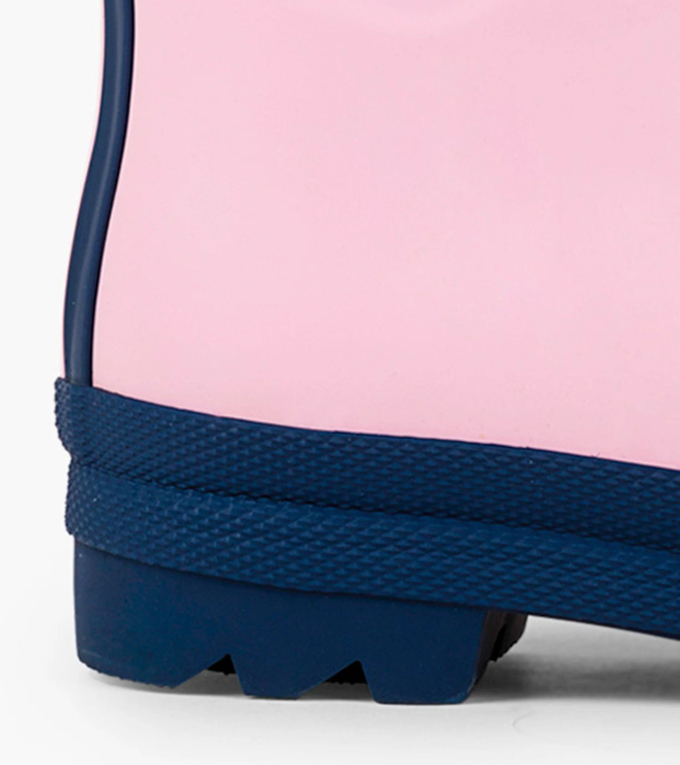 Kids Pink & Navy Matte Wellies - Image 5