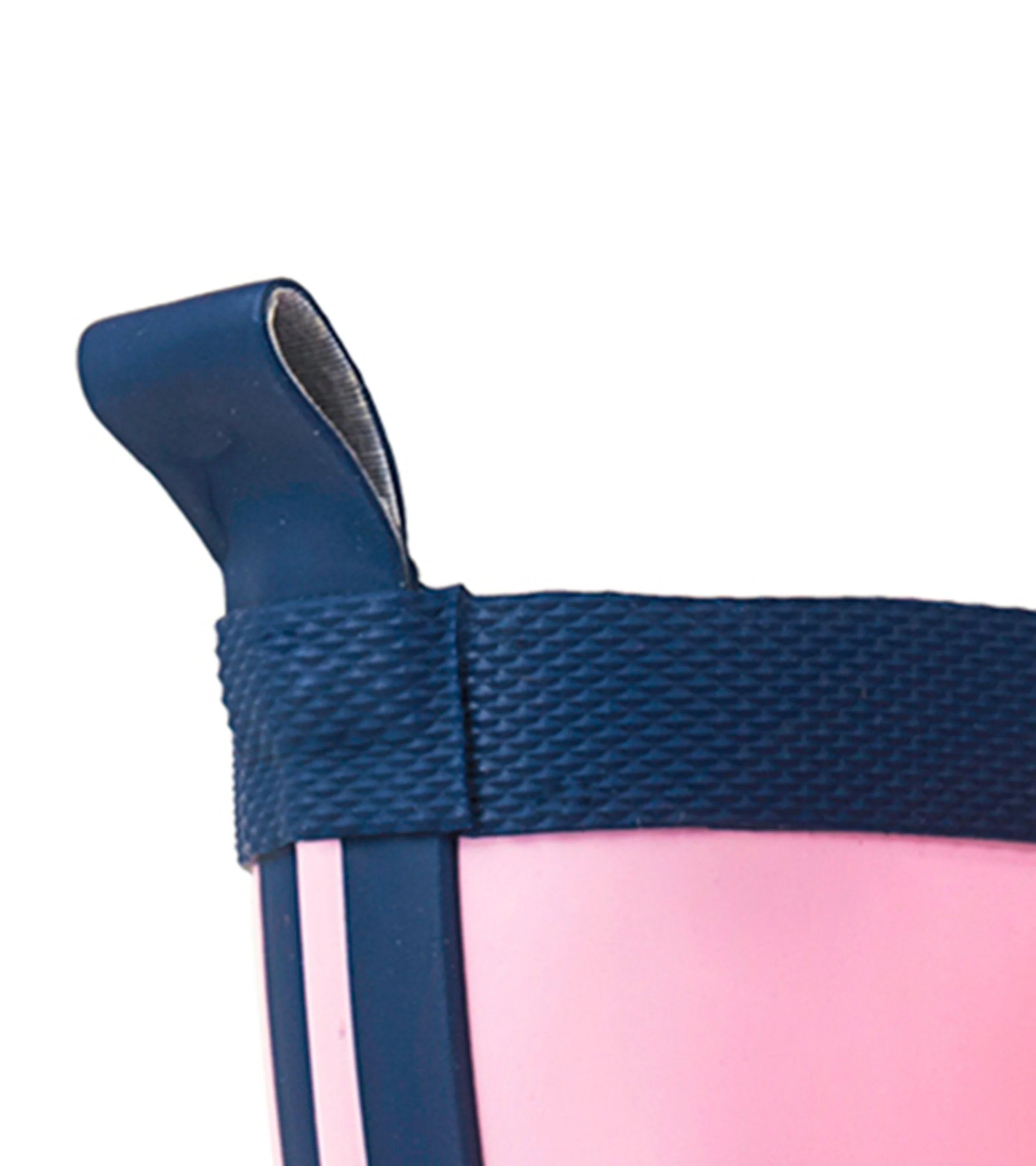 Kids Pink & Navy Matte Wellies - Image 6