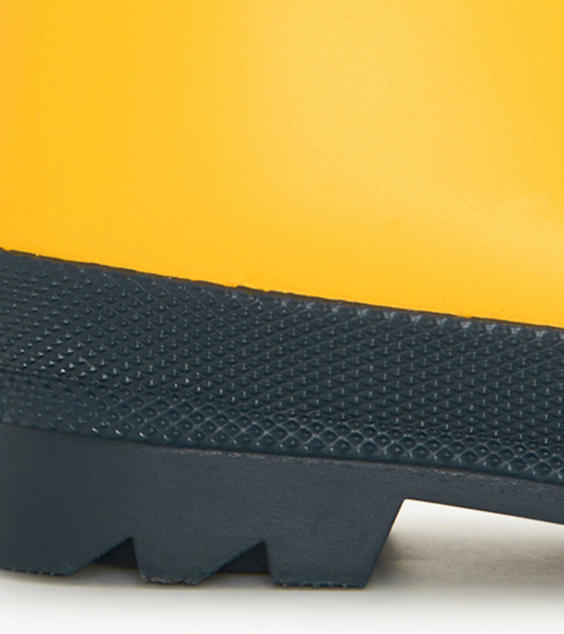Kids Yellow & Navy Matte Wellies - Image 5
