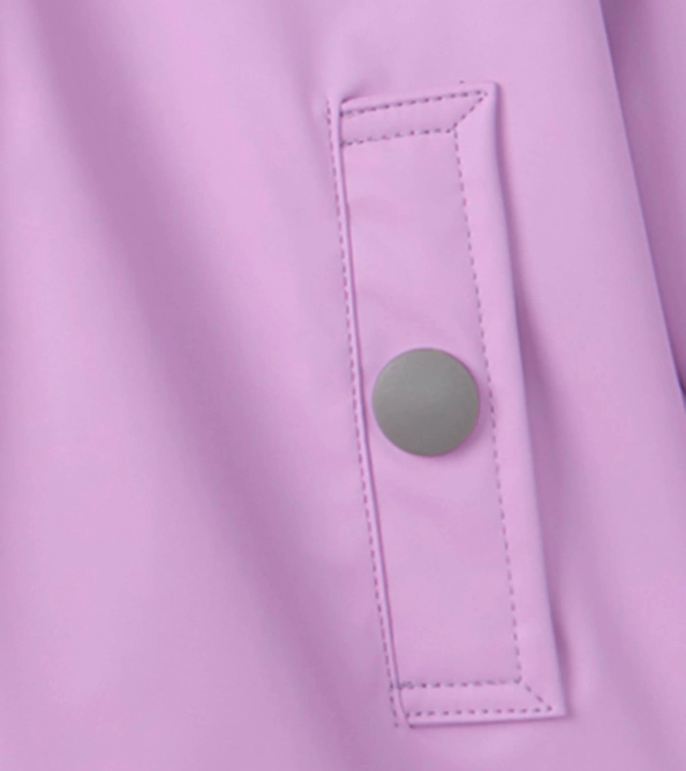 Girls Lilac Button-Up Raincoat - Image 8