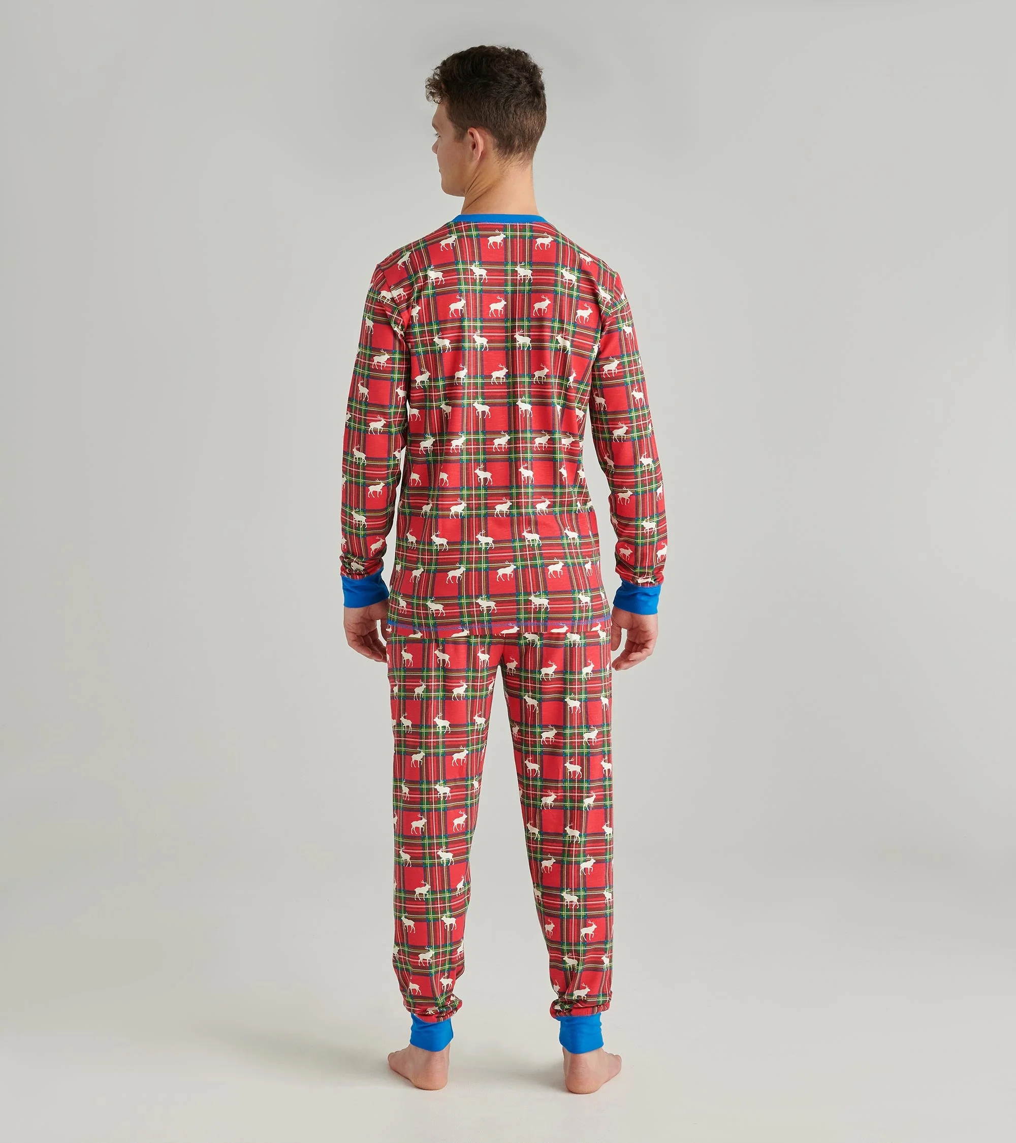 Men's Elk Plaid Pyjama Set - Image 4
