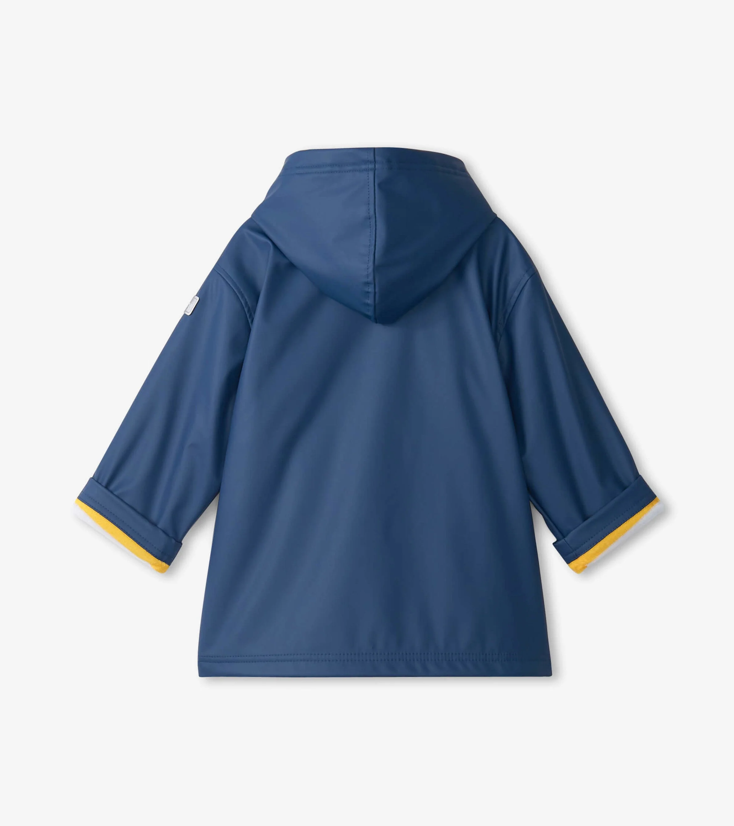 Kids Navy Zip-Up Raincoat - Image 3