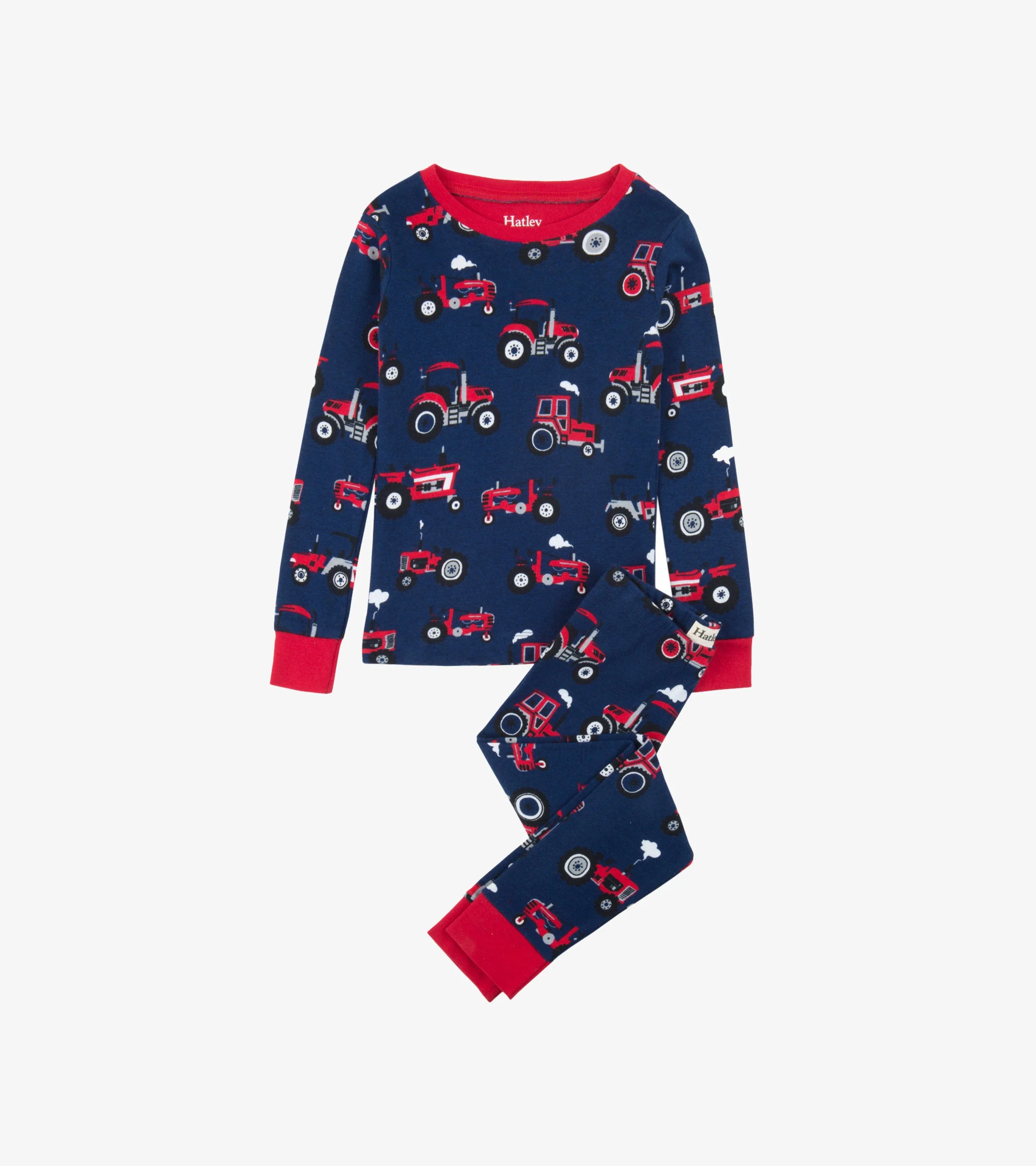 Red Farm Tractors Organic Cotton Pyjama Set