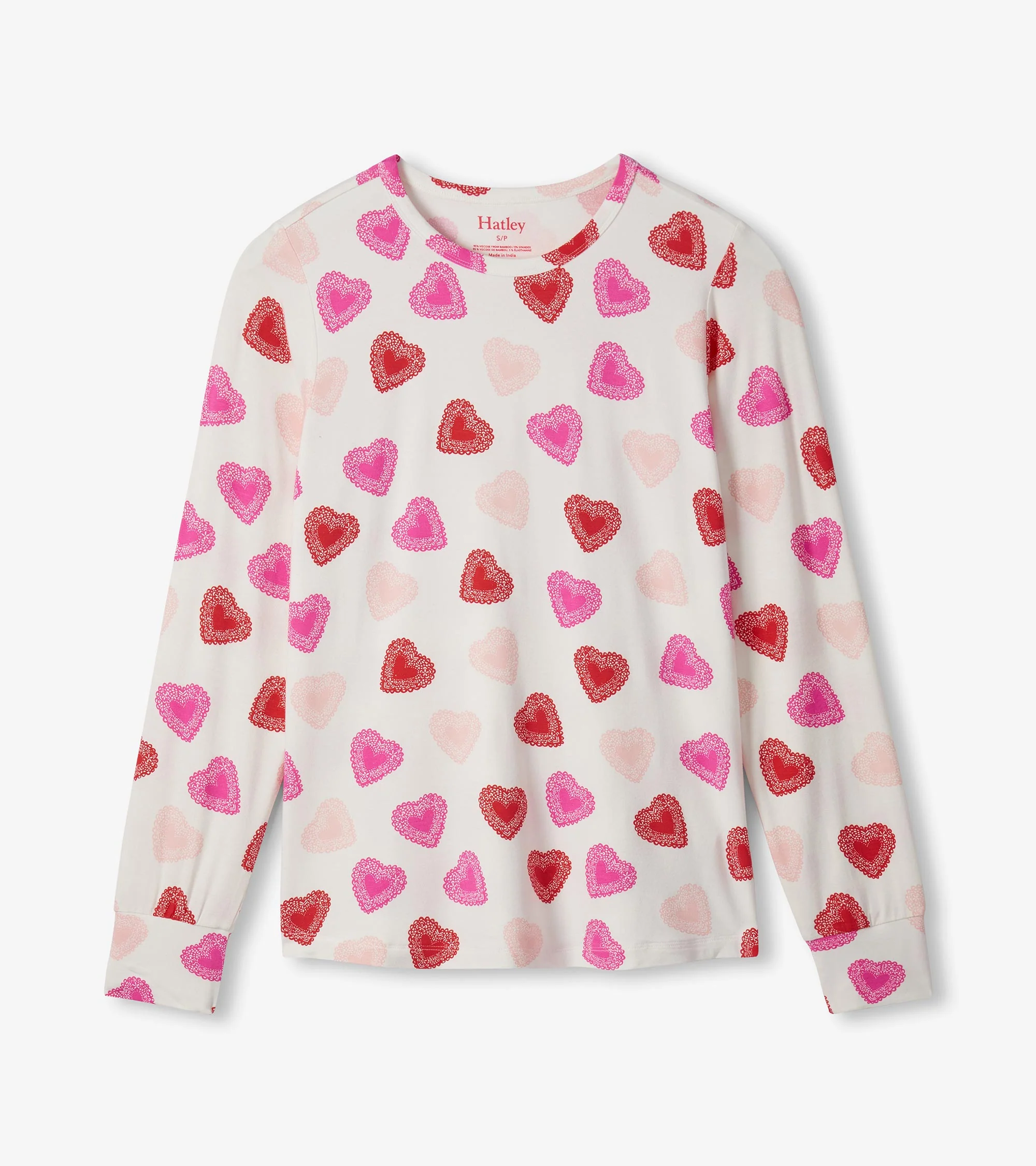 Women's Cut Out Hearts Pyjama Set - Image 5
