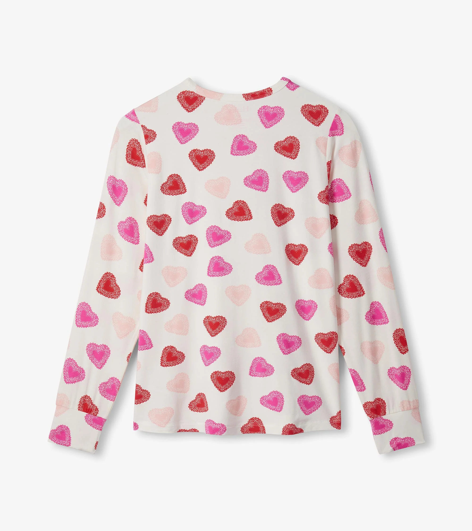 Women's Cut Out Hearts Pyjama Set - Image 7