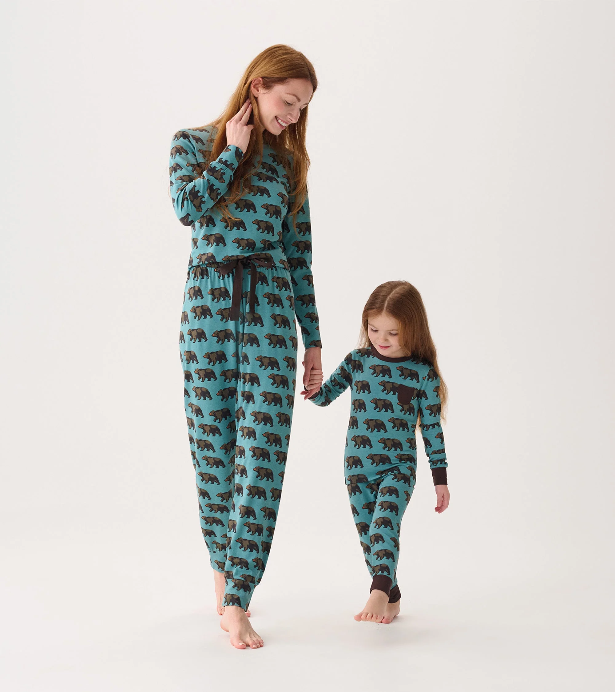 Women's Walking Bear Bamboo Pyjama Set - Image 4